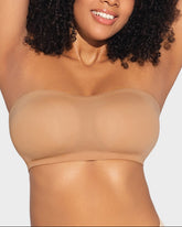 Non-Slip Crossover Side Hook Bandeau Bra